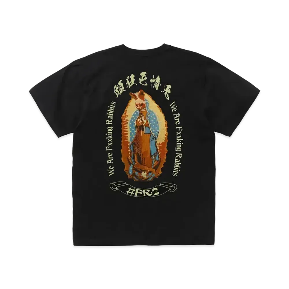 FR2 Rabbit Maria Embroidery T-shirt "Black"