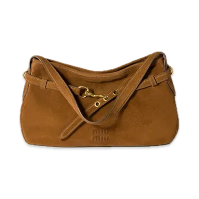 MIU MIU Aventure Suede Bag "Brown"