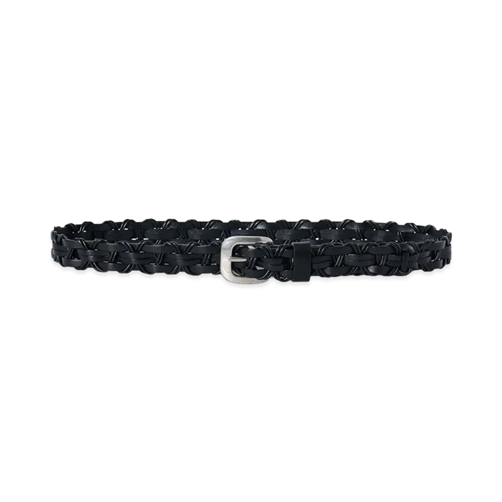 The Row Leather Cord Belt "Black"