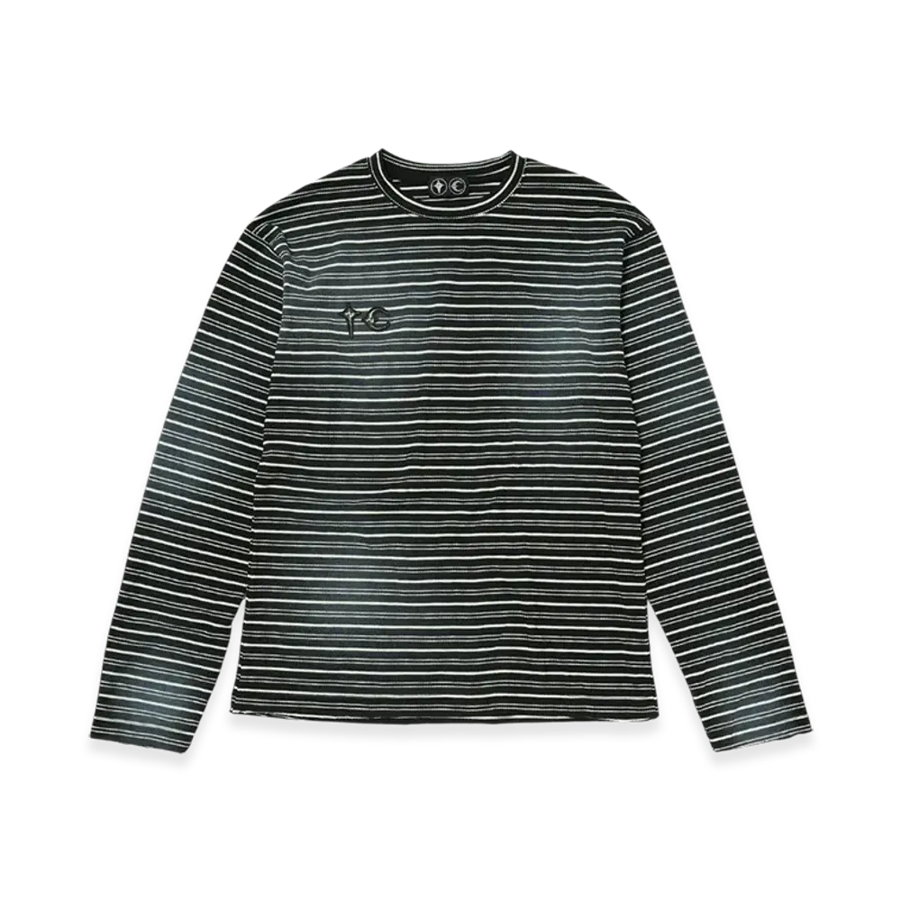 THUG CLUB TC Striped Long-Sleeve "Black"