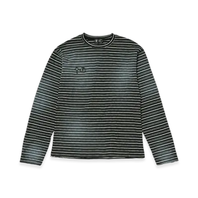 THUG CLUB TC Striped Long-Sleeve "Black"