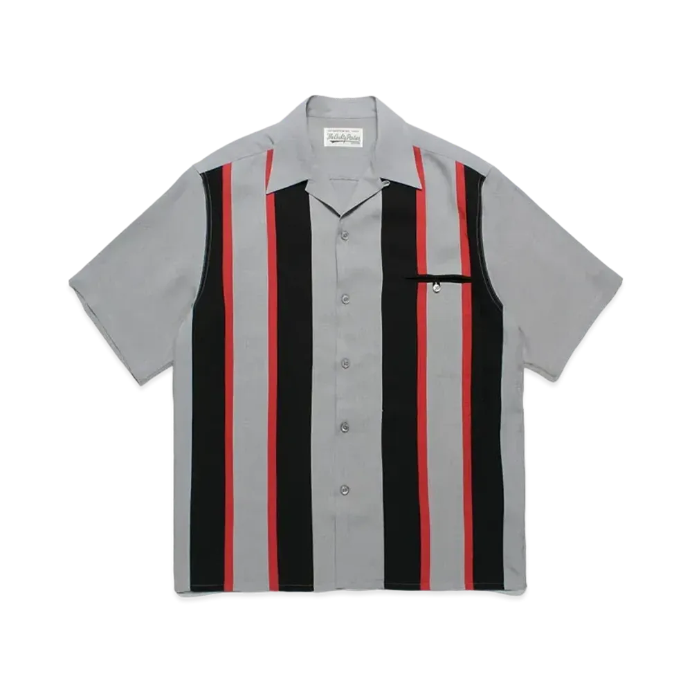 WACKO MARIA Switching 50's Open Collar Shirt "Gray"