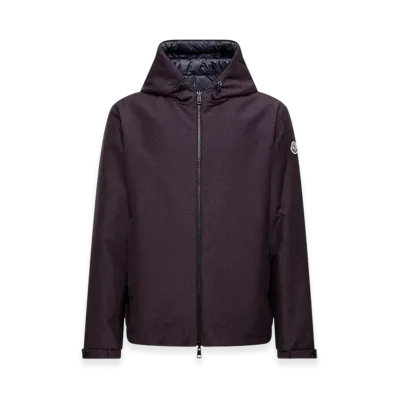 MONCLER Monogram Guery Reversible Hooded Short Down Jacket "Blue Red"