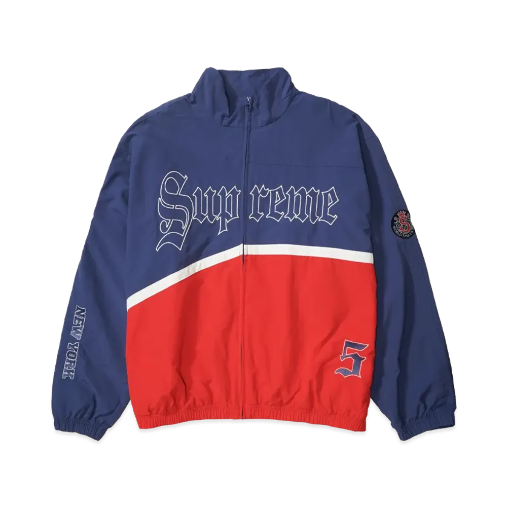 Supreme Old English Track Jacket "Light Navy"