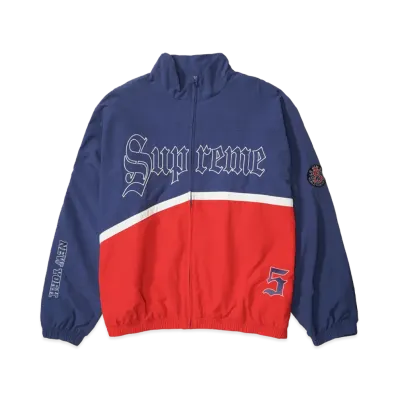 Supreme Old English Track Jacket "Light Navy"