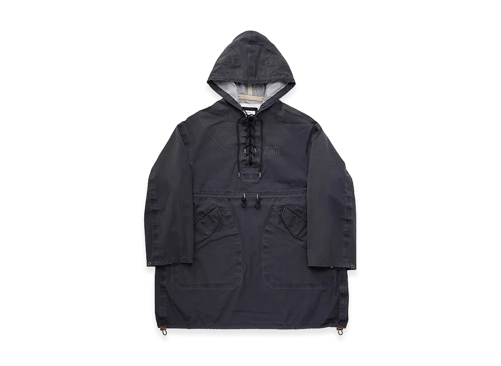 visvim Chinook Poncho 3L DMGD "Navy"