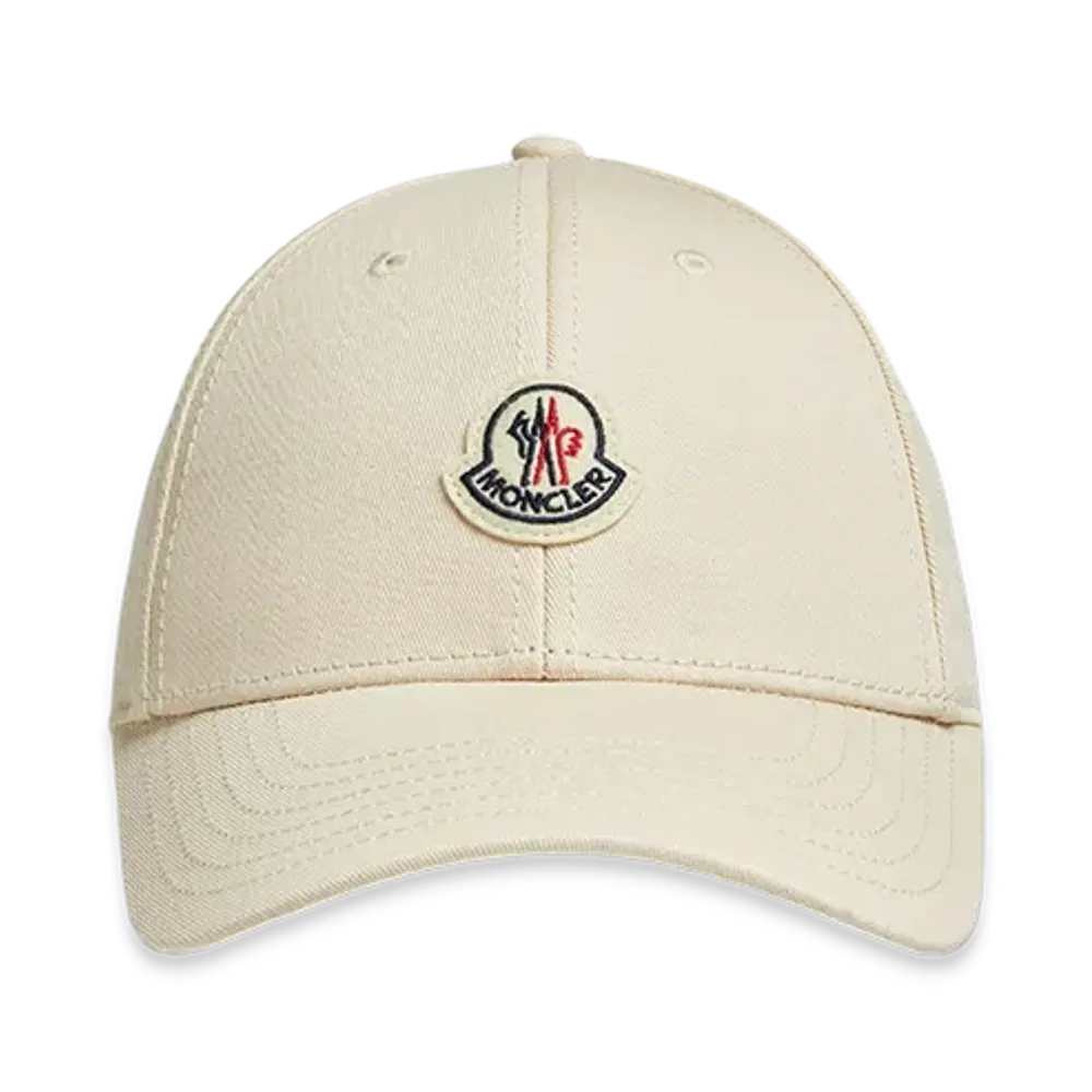 MONCLER Gabardine Baseball Cap "White"