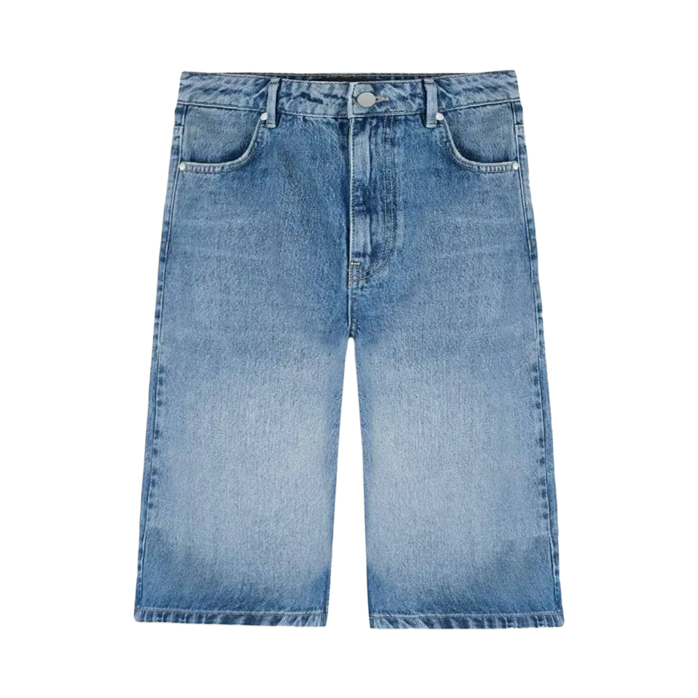 REPRESENT Denim Bermuda Short "Washed Blue"