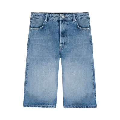 REPRESENT Denim Bermuda Short "Washed Blue"