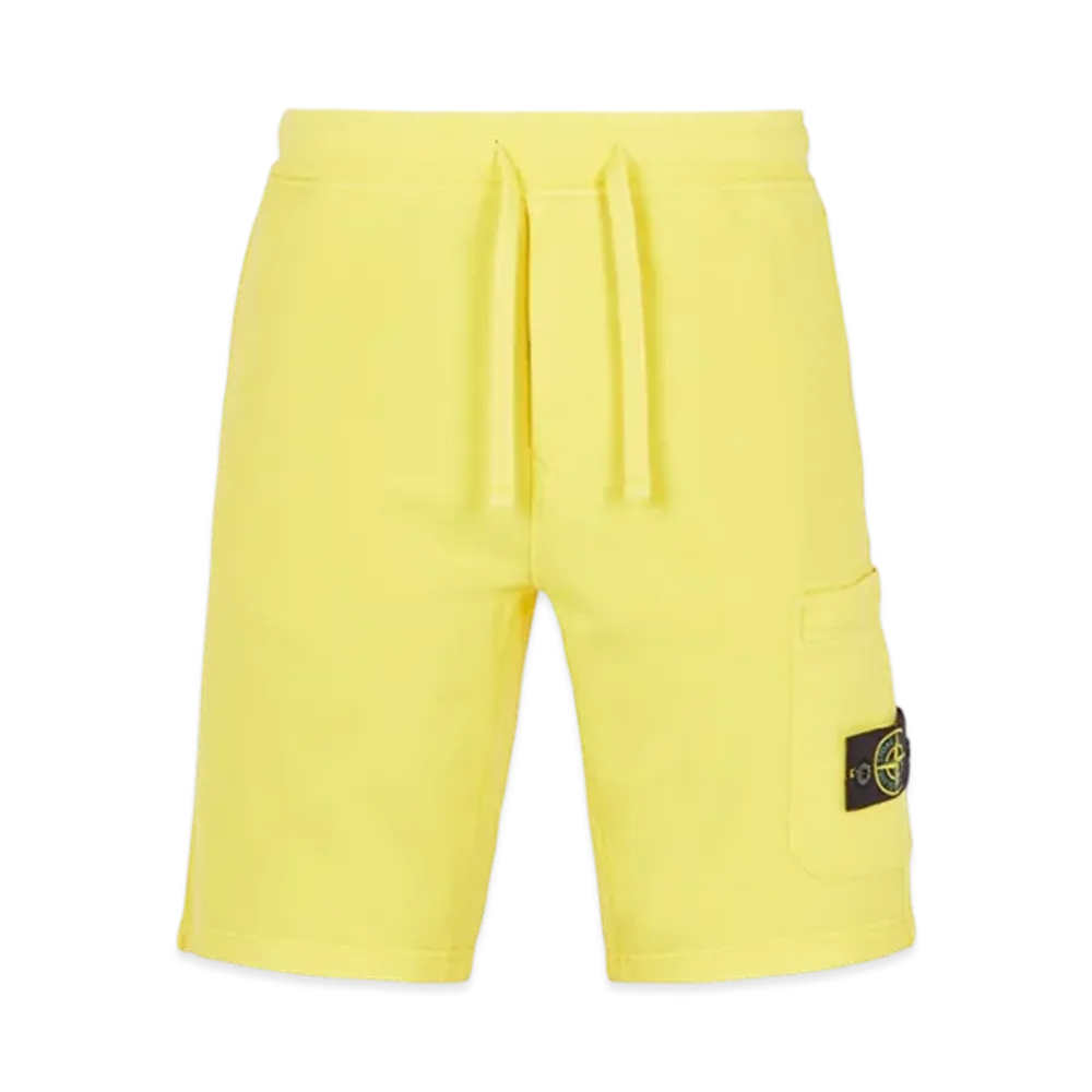 Stone Island 64651 Fleece Bermuda Shorts - 23SS "Yellow"