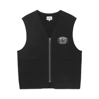 thisisneverthat Zip Sweat Vest "Black"