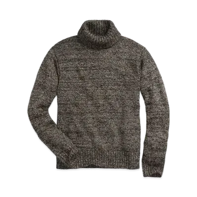 RRL Ralph Lauren Marled Wool-Blend Turtleneck Sweater "Gray"