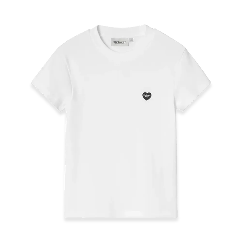 Carhartt WIP Women's S/S Small Heart Patch T-Shirt "White/Black"