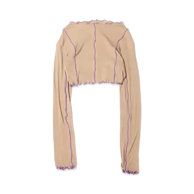 atmos pink Ribbed Mellow Tops "Beige"