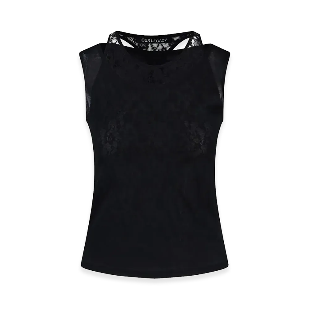 OUR LEGACY Women's Tank Top In Cotton Blend "Black"