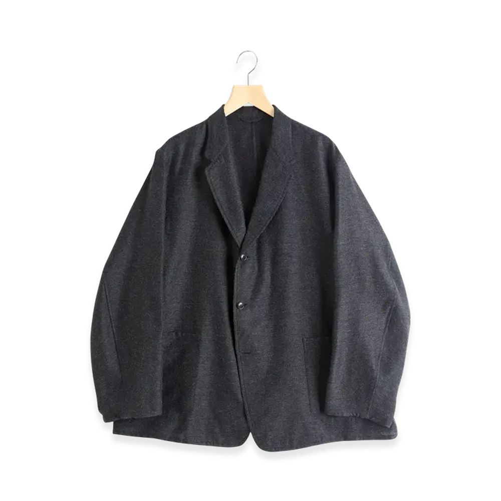 COMOLI Cashmere Silk Jacket "Charcoal"