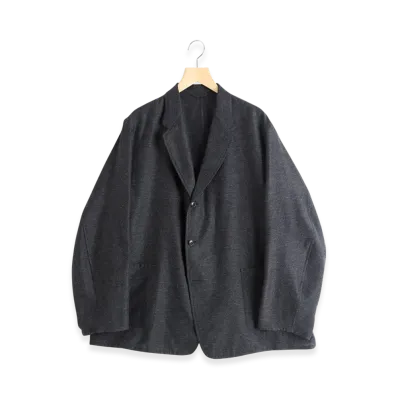 COMOLI Cashmere Silk Jacket "Charcoal"