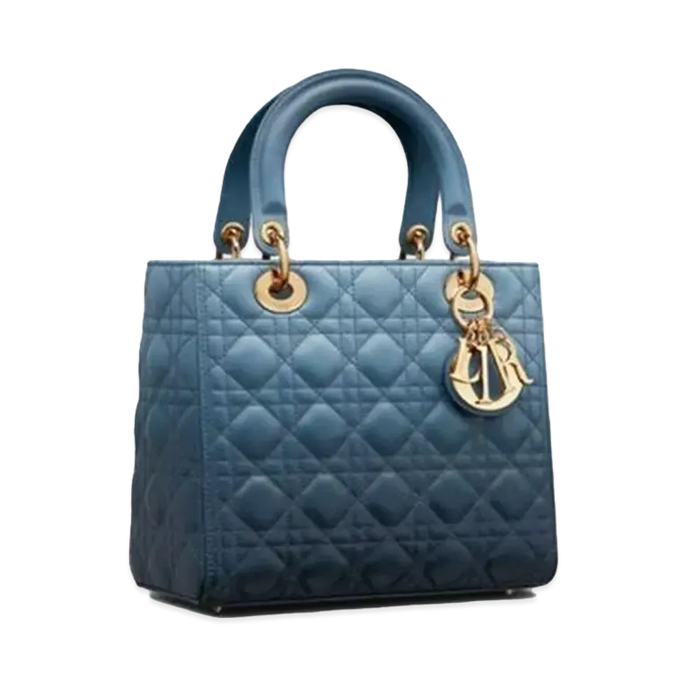 Dior Medium Lady Dior Bag "Blue"
