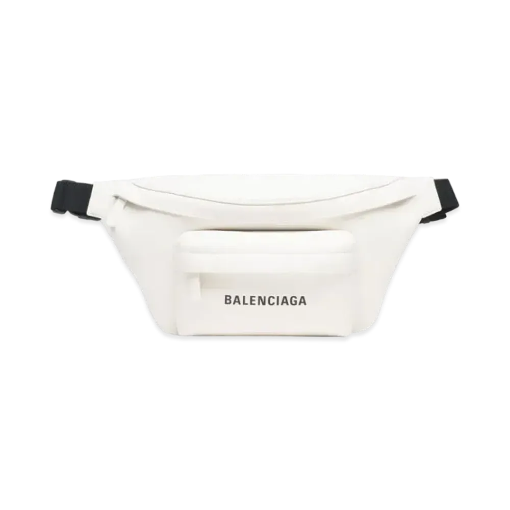 BALENCIAGA Daily Belt Bag "White/Black"