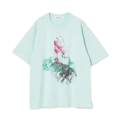 UNDERCOVER Cotton T-Shirt "Pale Blue"