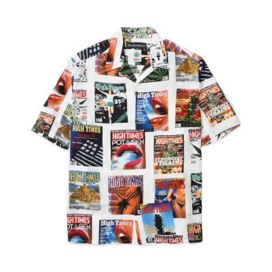 WACKO MARIA x High Times Hawaiian Shirt "White"