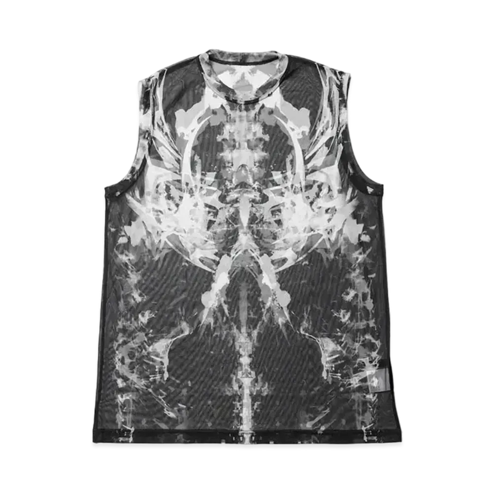 JULIUS Husk Mesh Tank Top "Black"