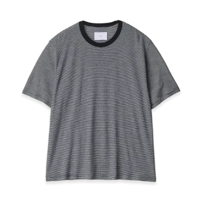 ssstein Fine Wool Oversized Short Sleeve Tee "Stripe"