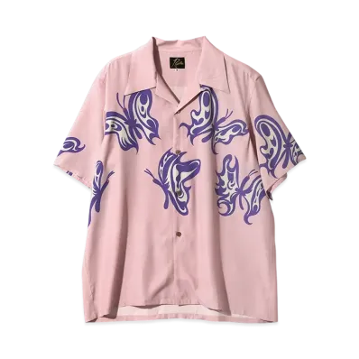 NEEDLES x KAE TANAKA S/S One-Up Shirt KT Papillon "Pink"