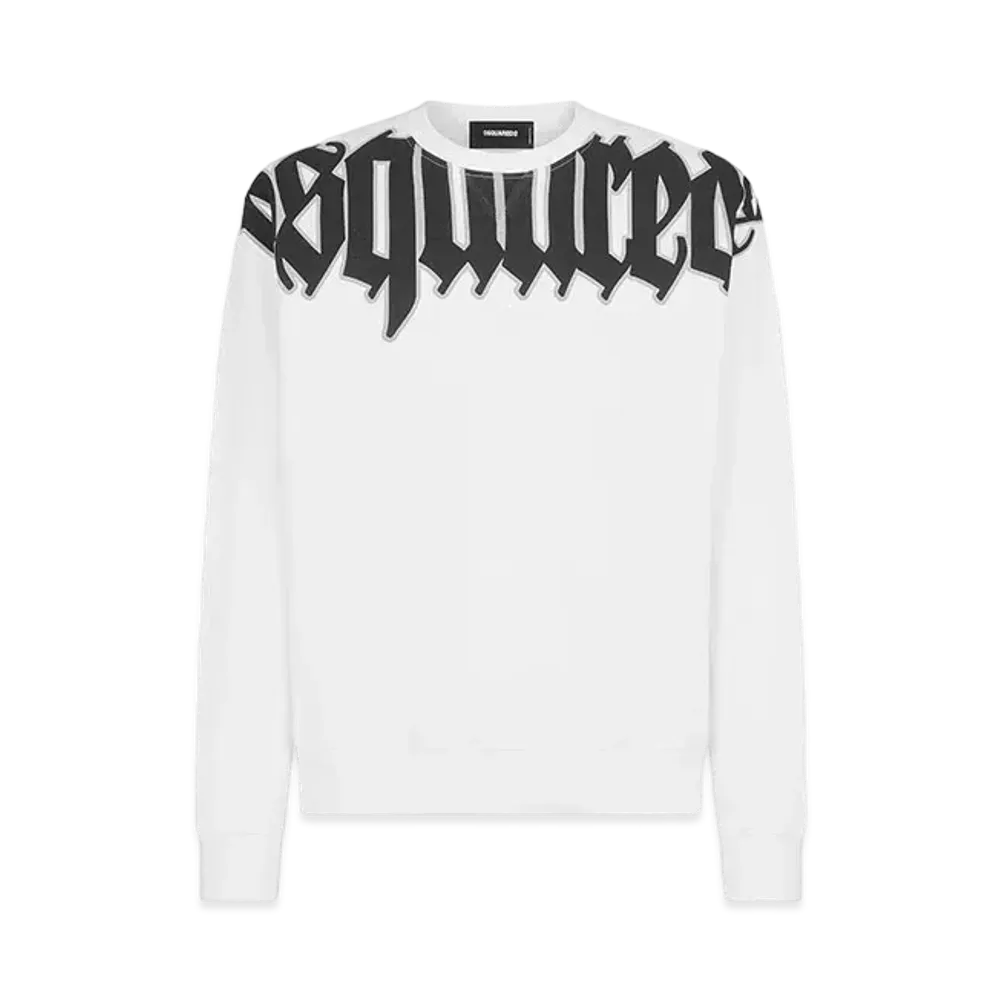 Dsquared2 Gothic Cool Fit Crewneck Sweatshirt "White"