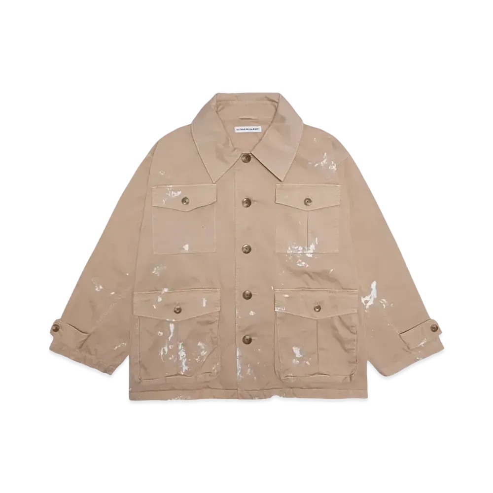 KATHARINE HAMNETT CUPRO OVERSIZED VEST "CAMEL"