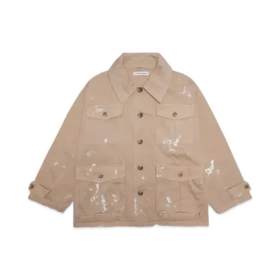 KATHARINE HAMNETT CUPRO OVERSIZED VEST "CAMEL"