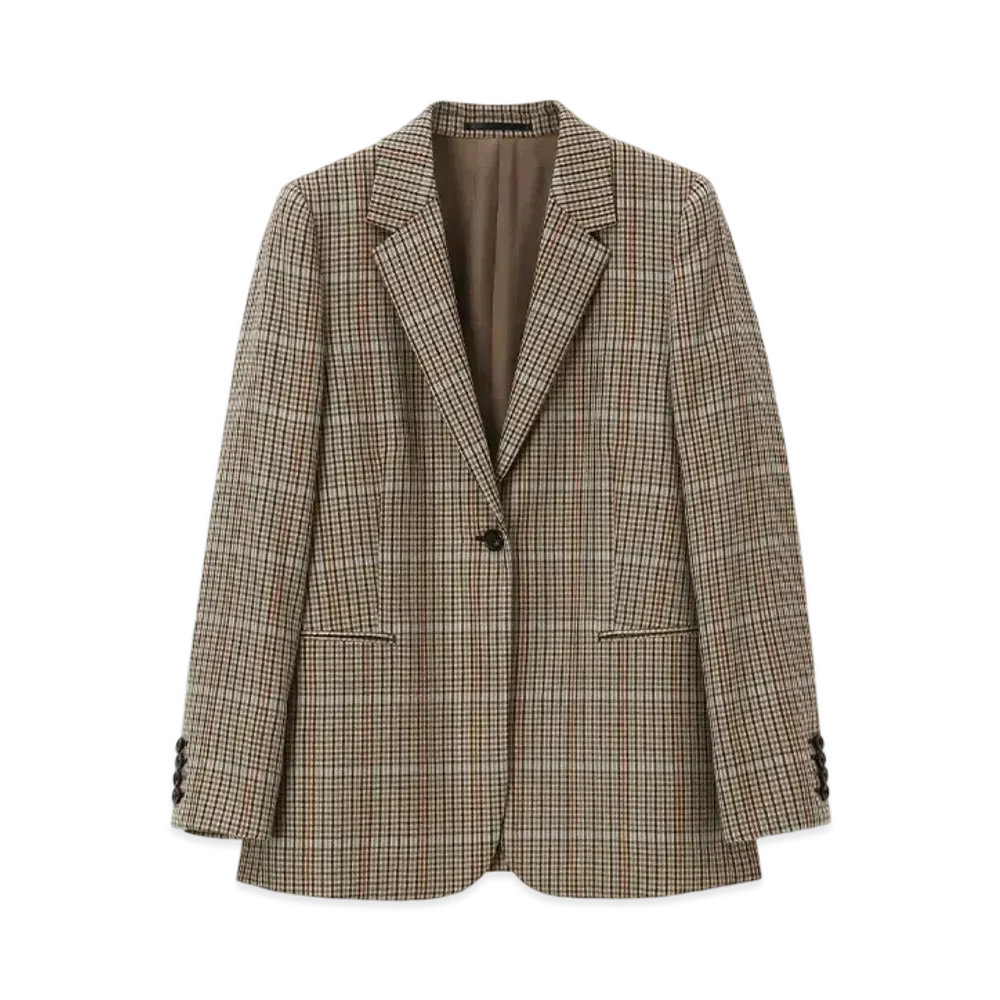 Paul Smith Women's Saxony Check Jacket "Brown"