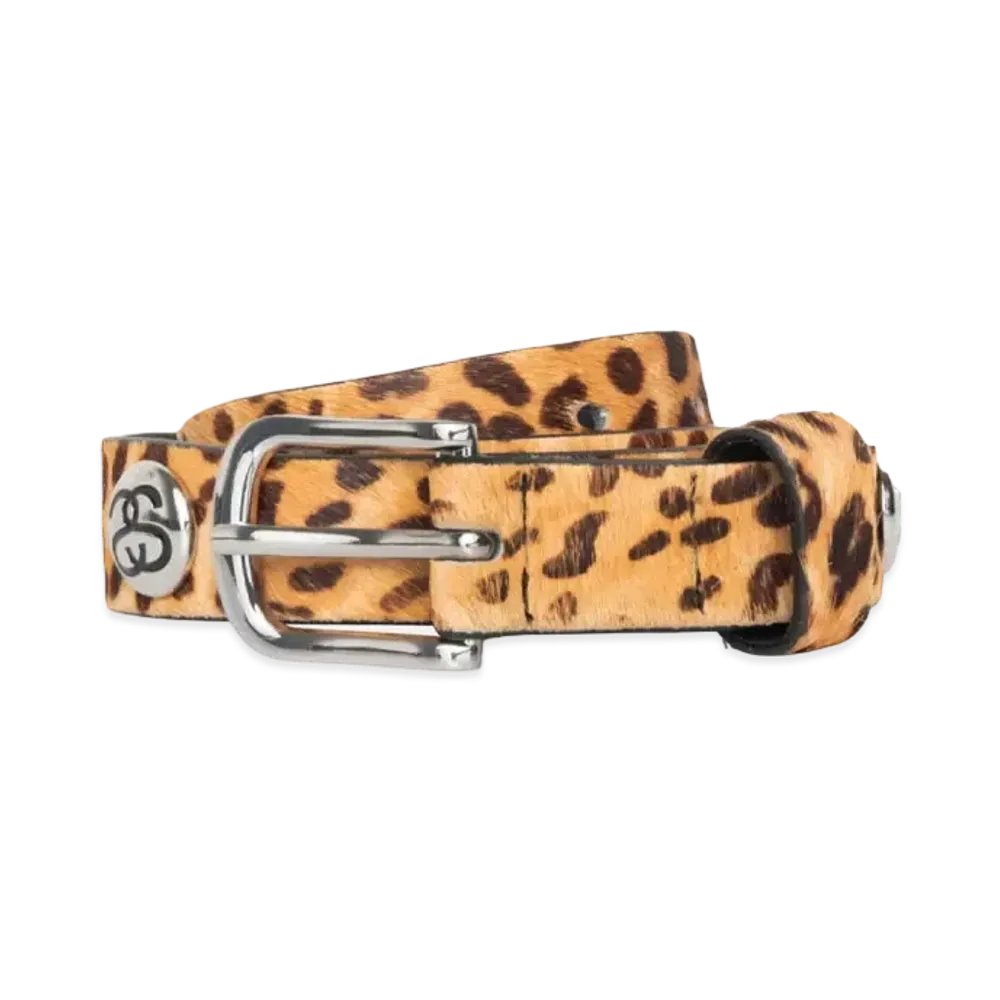 Stussy SS-Link Studded Belt "Hairy Cheetah Print" (FA24)