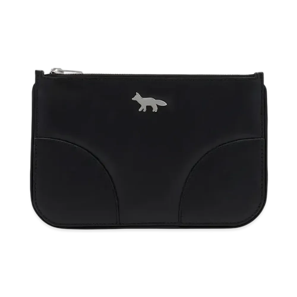 Maison Kitsune Boogie Zip Pouch "Black"