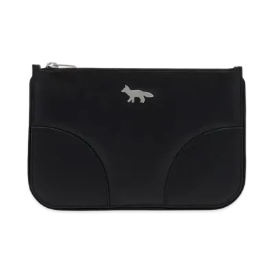 Maison Kitsune Boogie Zip Pouch "Black"