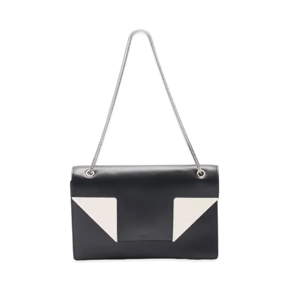 Saint Laurent Betty Leather Shoulder Bag "Black / White"