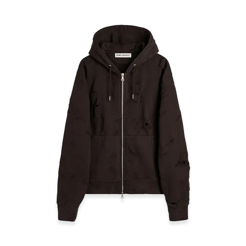 OUR LEGACY Rascal Hood "Burnt Bouquet Star Fleece"