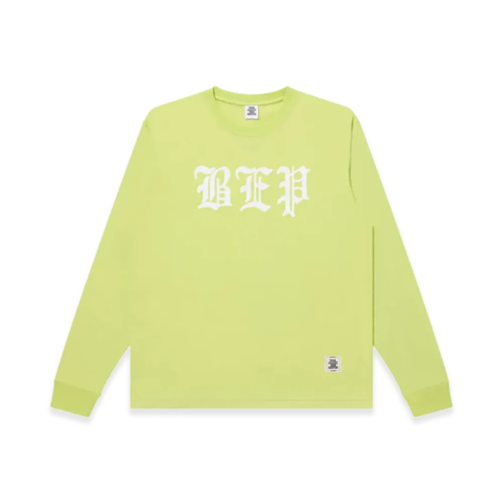 BlackEyePatch 3 Letter OE L/S Tee "Neon Yellow"