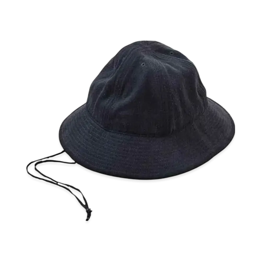 COMOLI Silk Nep Hat "Black"