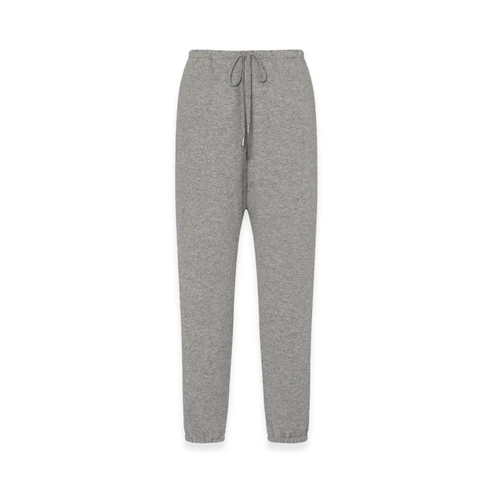 The Row Women's Teo Cotton and Cashmere Pants "Grey Melange"