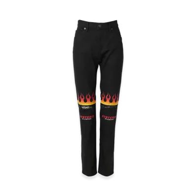 HYSTERIC GLAMOUR Fire Hysteric Skinny Denim Pants "Black"