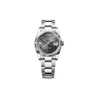 ROLEX Datejust 36 Oystersteel & White Gold "Grey"