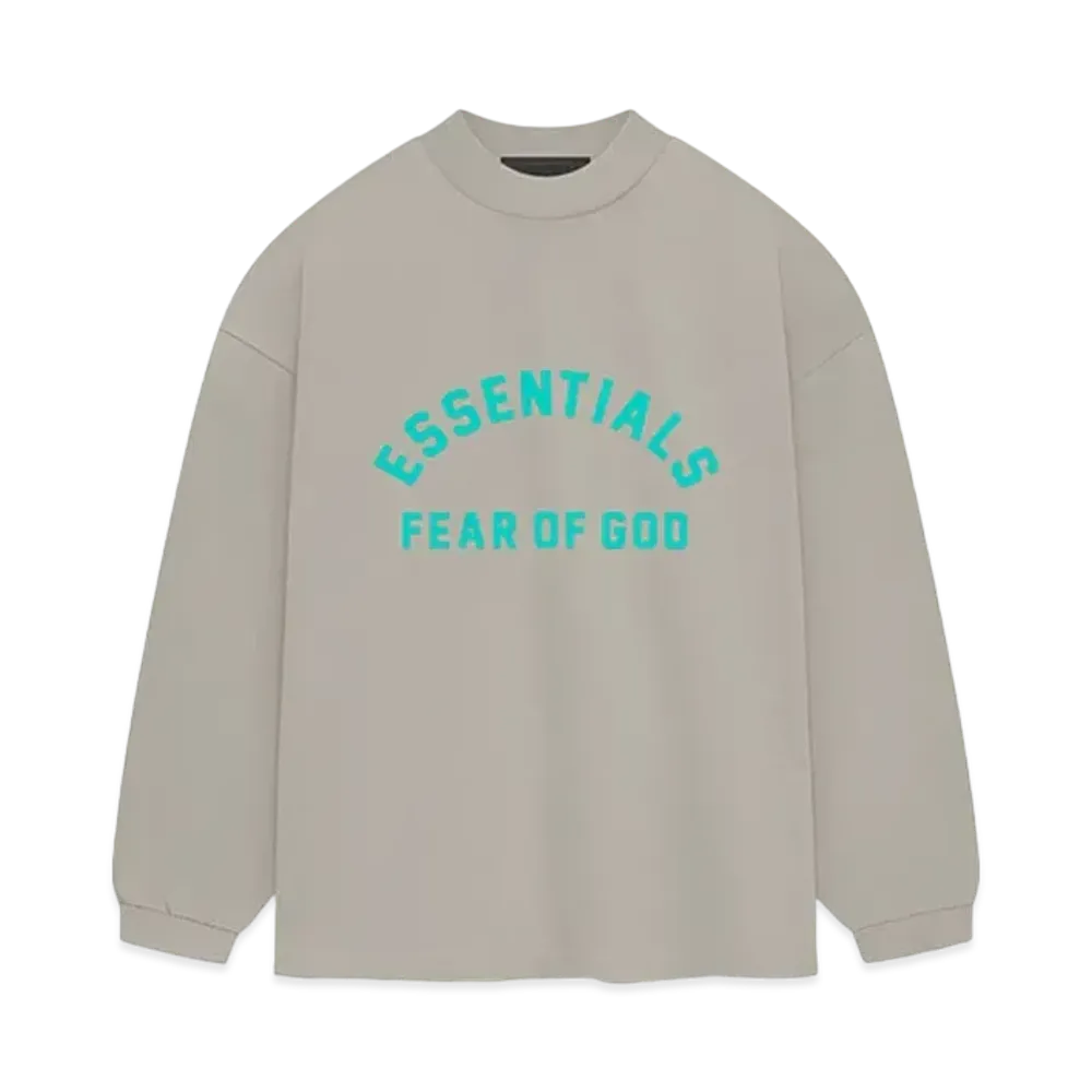 FEAR OF GOD ESSENTIALS Heavy Jersey Longsleeve T-shirt "Seal"