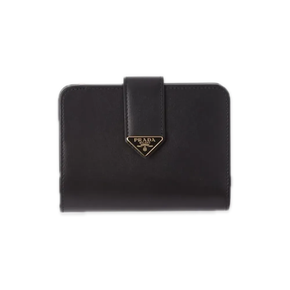PRADA City Calf Tab Wallet "Black"