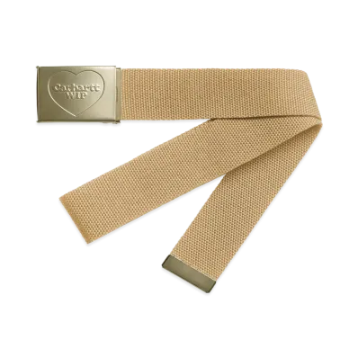 Carhartt WIP Heart Clip Belt "Dusty H Brown / Gold"