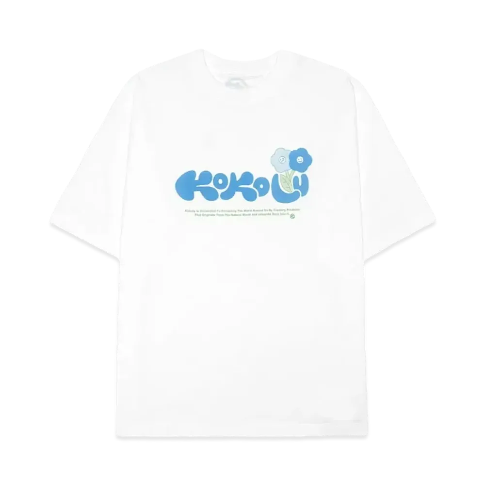 KOKOLU Graphic Tee Flower "WHITE"