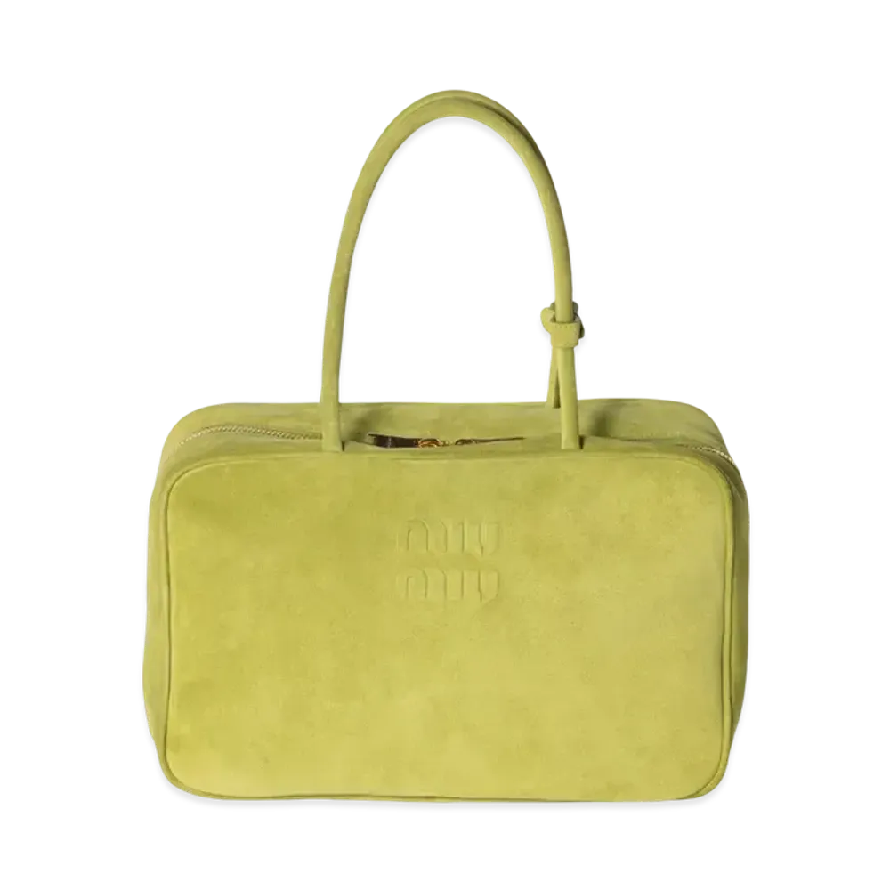 MIUMIU Suede Beau Bag "Olive"