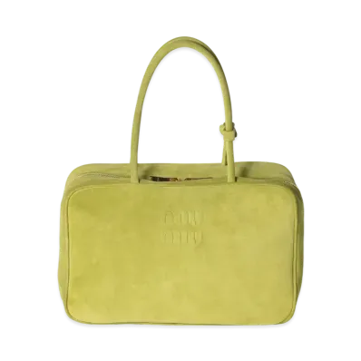 MIUMIU Suede Beau Bag "Olive"