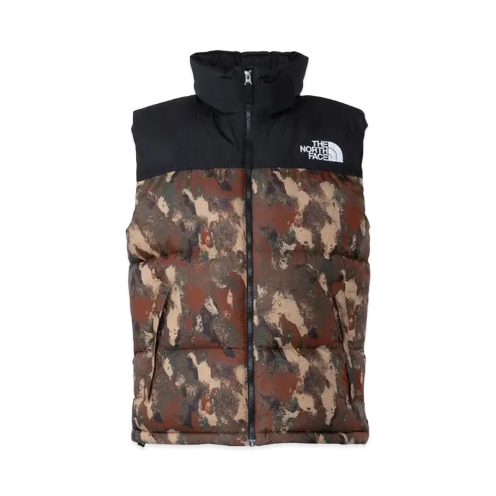 The North Face Novelty Nuptse Vest "Evolve Texture Brandy Brown"
