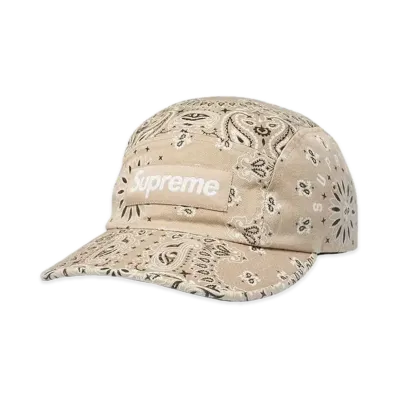 Supreme Bandana Camp Cap "Tan"